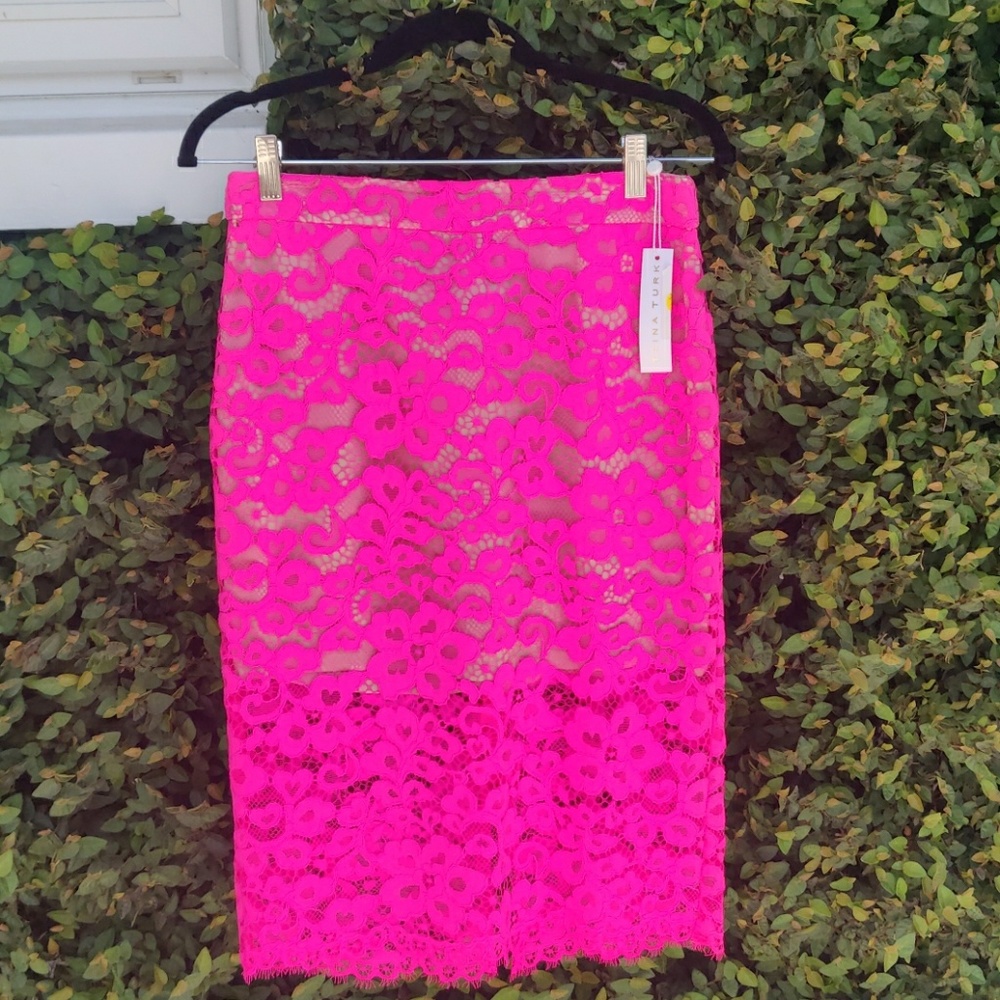 Trina Turk lace pencil skirt